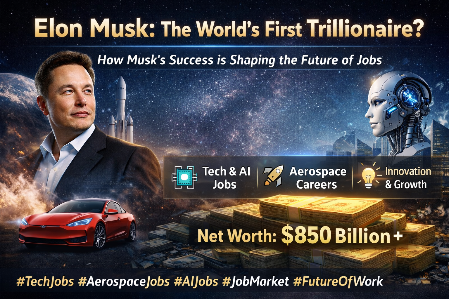 Elon Musk Poised to Become the World's First Trillionaire – What It Means for Job Seekers and Employers - blog image